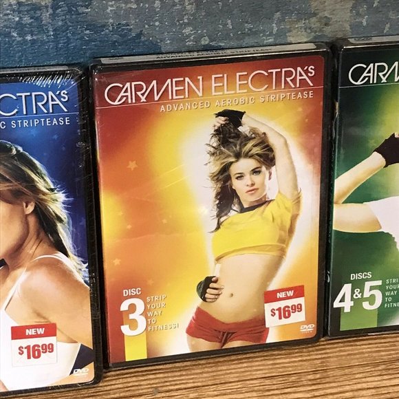 Carmen Electra’s Advanced &Aerobic Striptease,Lap Dance & Hip Hop Lot of 3 DVDS - Picture 3 of 7